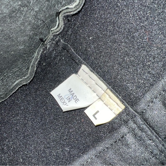 Black Leather Cowboy Hat Braided Band With Tassels Size Large Made In Mexico - Picture 6 of 6